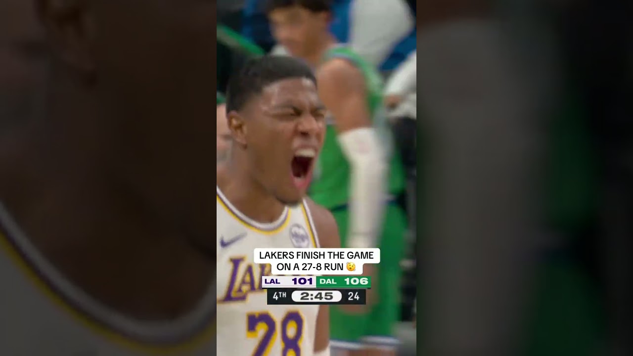 What a comeback W by the Lakers 🙌