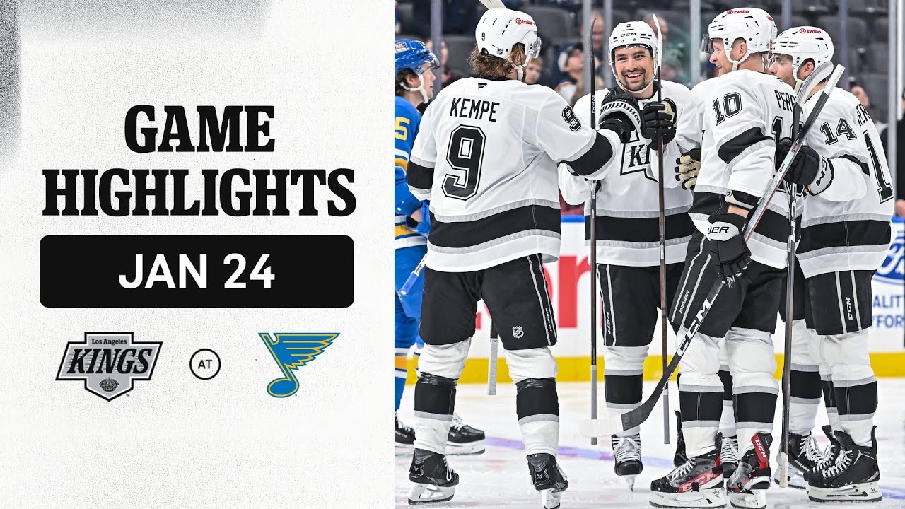 HIGHLIGHTS: LA Kings at St Louis Blues | 01.24.26