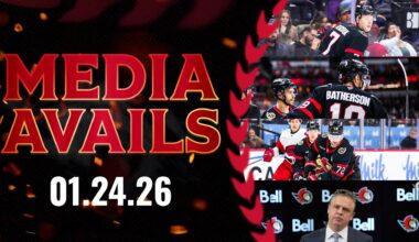 Brady Tkachuk, Drake Batherson, Thomas Chabot, Travis Green Postgame Media vs CAR