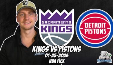 Sacramento Kings vs Detroit Pistons 1/25/26 NBA Free Picks & Prediction | NBA Betting Tips
