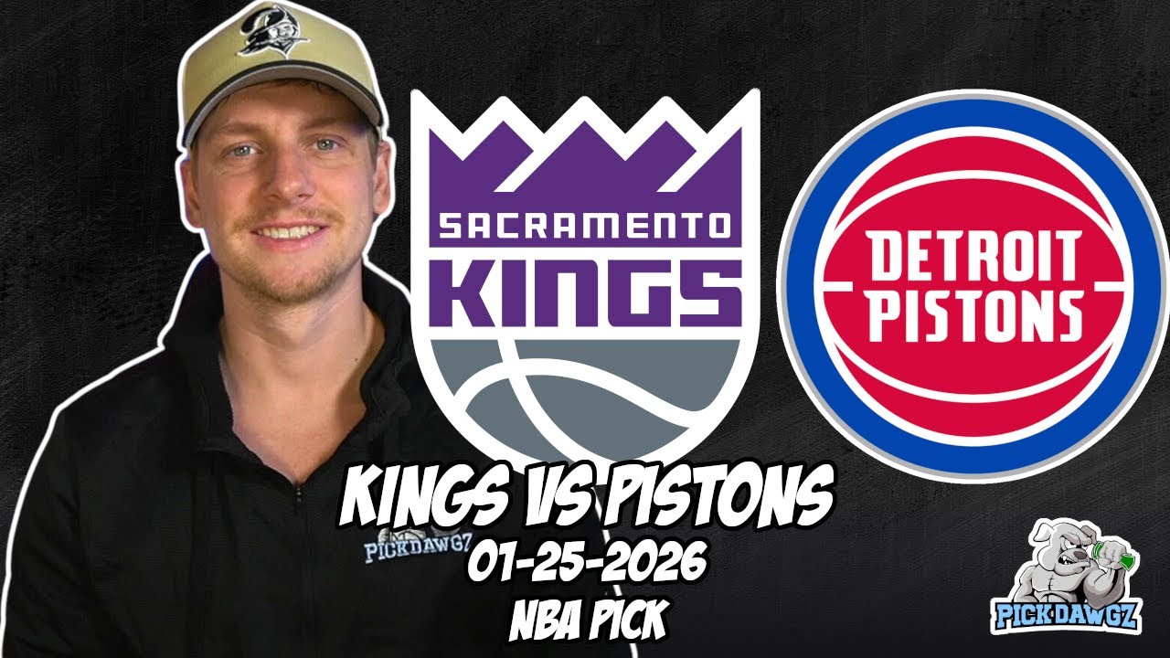 Sacramento Kings vs Detroit Pistons 1/25/26 NBA Free Picks & Prediction | NBA Betting Tips