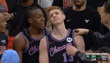 Kevin Huerter GAME WINNER vs Celtics on Derrick Rose jersey retirement night