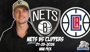 Brooklyn Nets vs Los Angeles Clippers 1/25/26 NBA Free Picks & Prediction | NBA Betting Tips