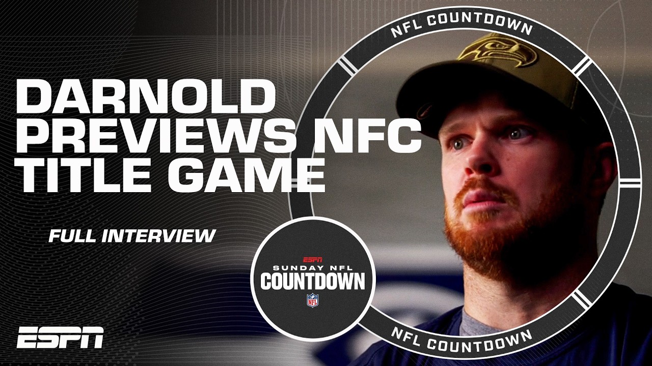 Sam Darnold Full Interview w/ Chis Berman on Seahawks’ road to the NFC Championship | NFL Countdown