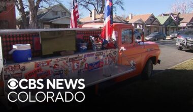 Denver Broncos superfan takes tailgating to next level with customized truck in the Orange Zone