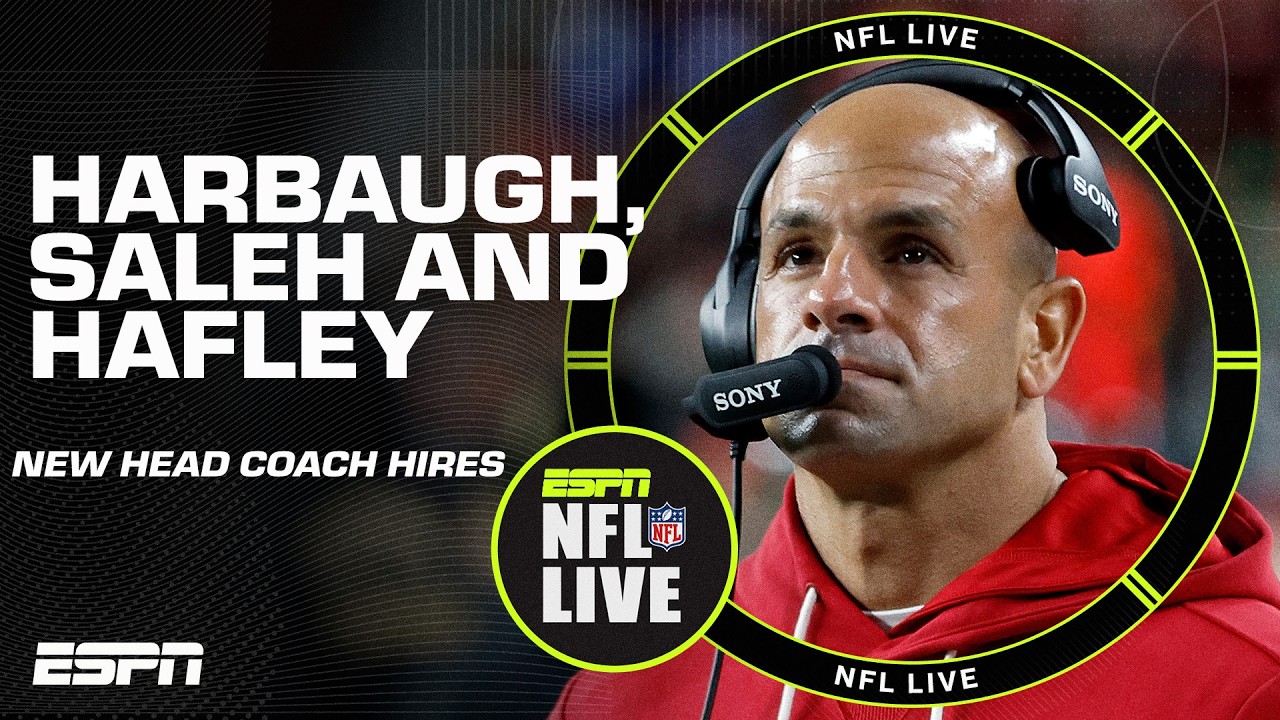John Harbaugh, Robert Saleh & Jeff Hafley 👉 Impact of all the new head coach hires | NFL Live