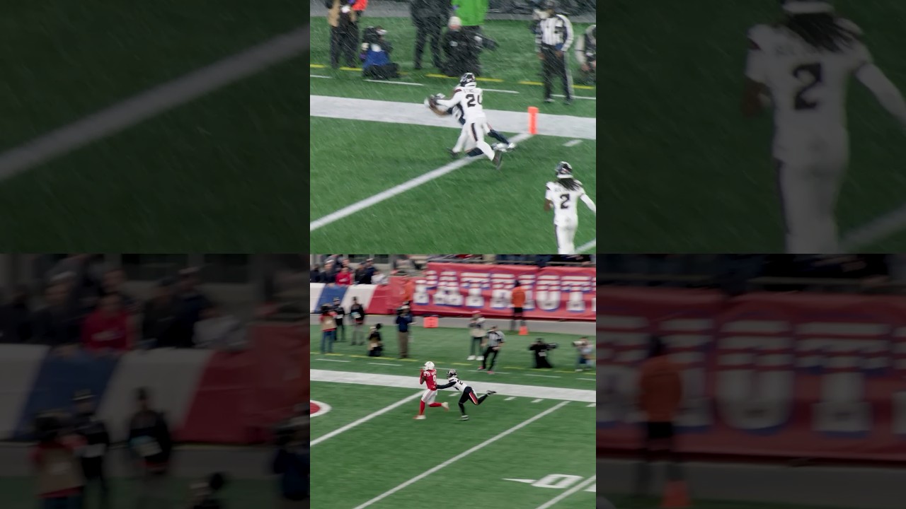 It was Drake to Boutte deja vu 🔮 #patriots #drakemaye #playoffs #nfl #shorts