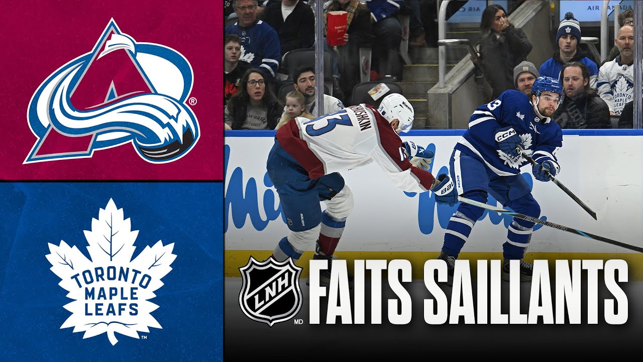 Avalanche vs Maple Leafs | 25/01/26 | Faits saillants