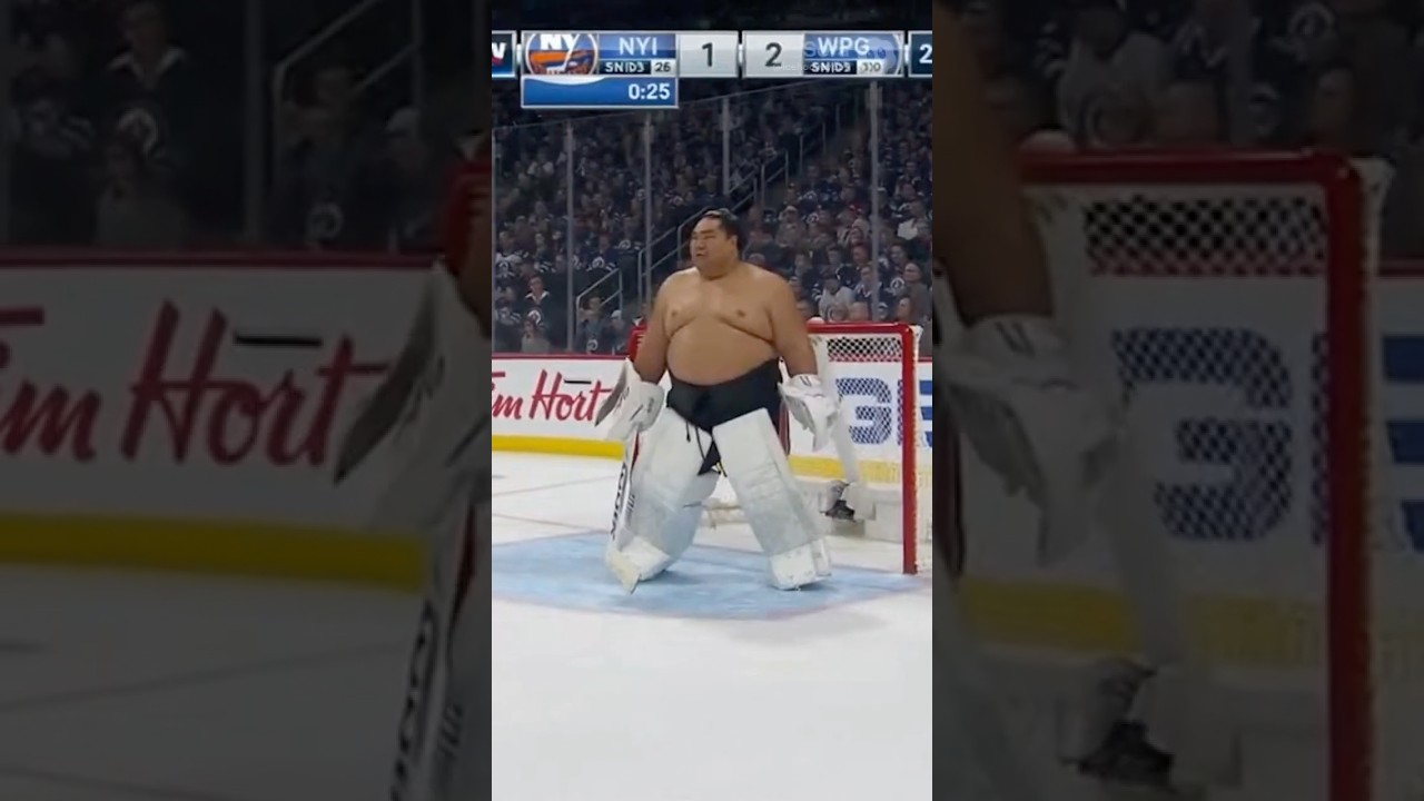 POV: NHL Just Used a Sumo Goalie 😳🥅