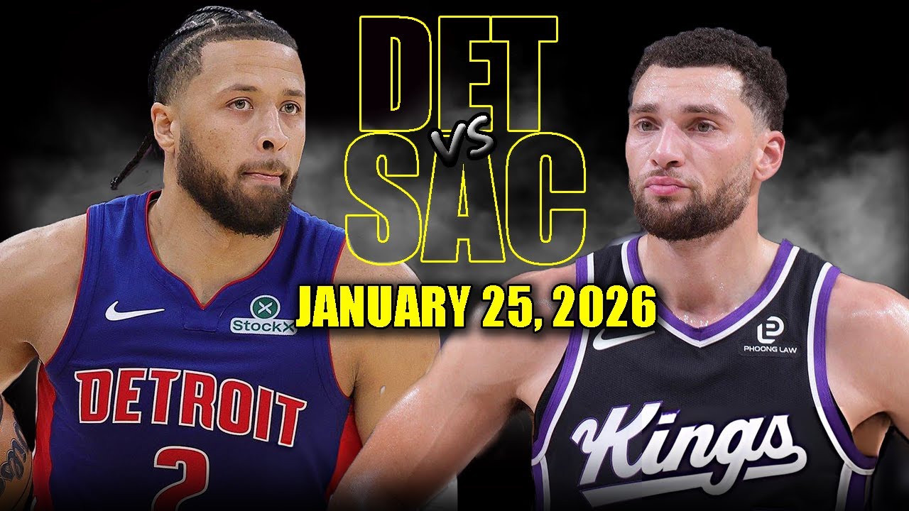 Detroit Pistons vs Sacramento Kings Full Game Highlights – January 25, 2026 | NBA Season