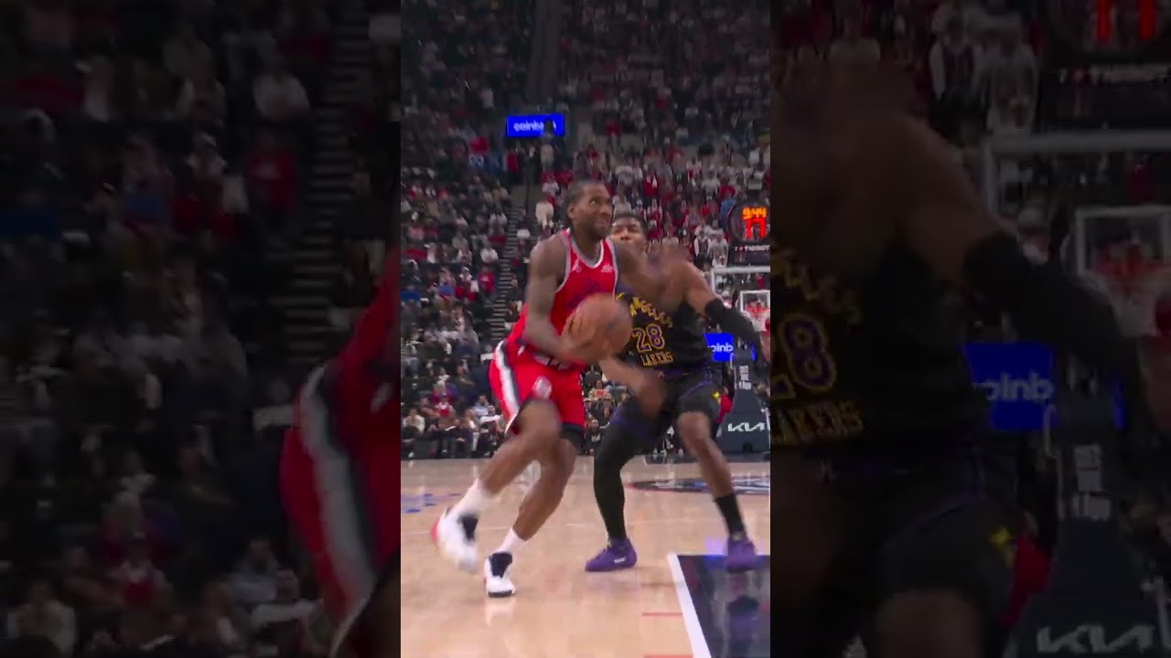 Kawhi Leonard Absurd Finish 😬