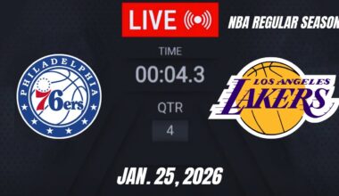 NBA LIVE! Philadelphia 76ers vs Los Angeles Lakers | January 25, 2026 | Sixers vs Lakers | 2K26
