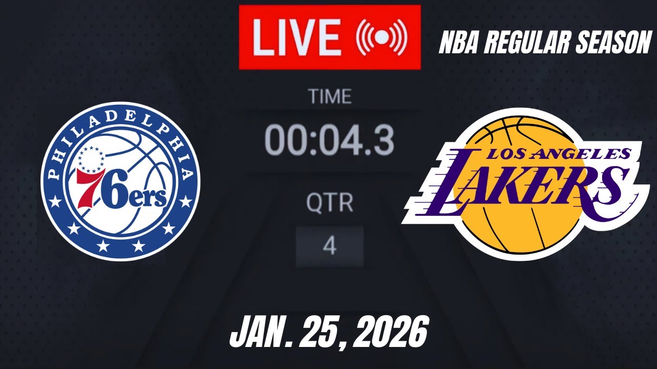 NBA LIVE! Philadelphia 76ers vs Los Angeles Lakers | January 25, 2026 | Sixers vs Lakers | 2K26