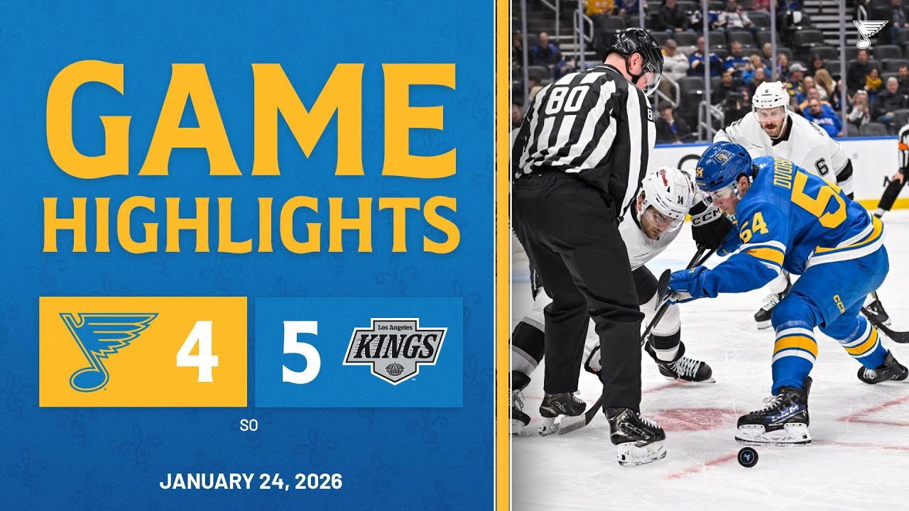 Game Highlights: Kings 5, Blues 4 (SO)