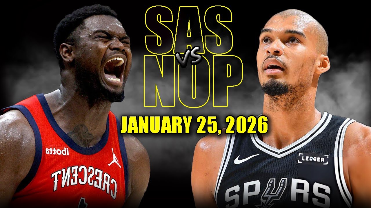 San Antonio Spurs vs New Orleans Pelicans Full Game Highlights – January 25, 2026 | NBA Season