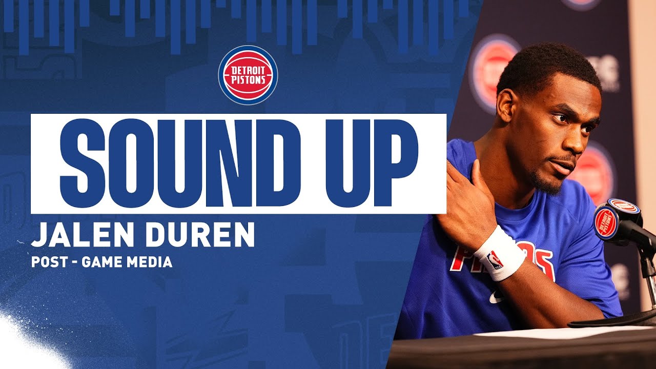 Post-Game Press Conference: Jalen Duren | Pistons vs. Kings  | 1.25.26