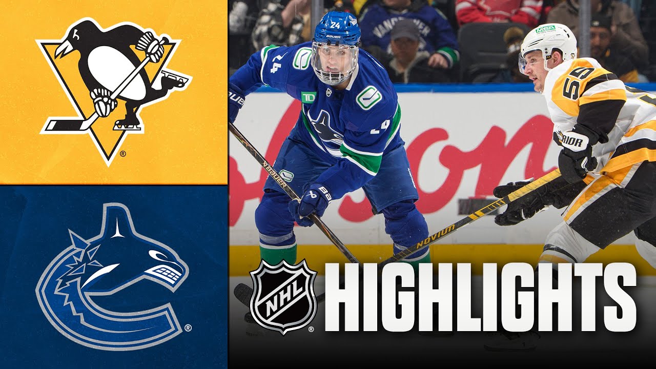 Penguins vs. Canucks | NHL Highlights | January 25, 2026