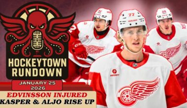 DETROIT RED WINGS: EDVINSSON'S INJURY | KASPER & ALJO RESURGENCE | TRADE RUMORS & TARGETS