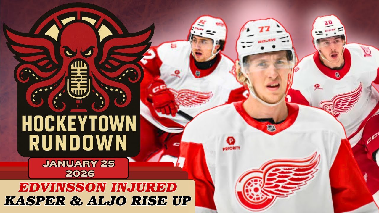 DETROIT RED WINGS: EDVINSSON'S INJURY | KASPER & ALJO RESURGENCE | TRADE RUMORS & TARGETS