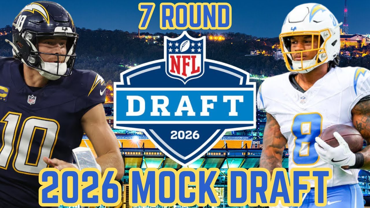 Los Angeles Chargers 2026 7-Round Mock Draft | BEEFING Up The LOS!