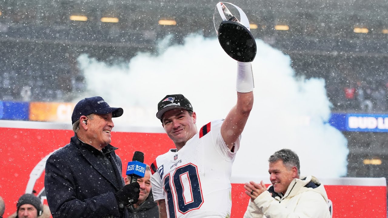 New England Patriots AFC Championship Trophy Presentation