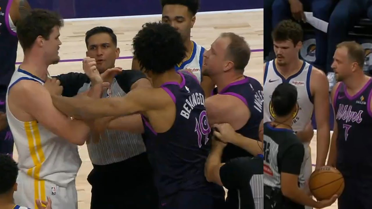 Joe Ingles and Quinten Post get into it then Joe says "I'll slap the sh*t outta you"