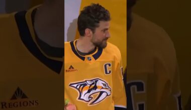 Nashville Honours Roman Josi For Reaching 1000 Games! 🏒