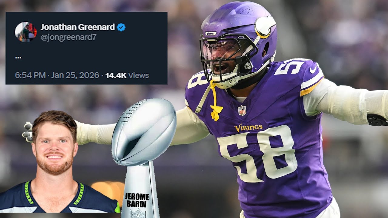 Jonathan Greenard Reacts to Sam Darnold Making the Super Bowl "..."