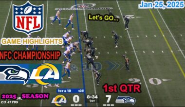 Seattle Seahawks vs Los Angeles Rams Play Offs Game 1st QTR  Highlights NFL Jan 25, 2025