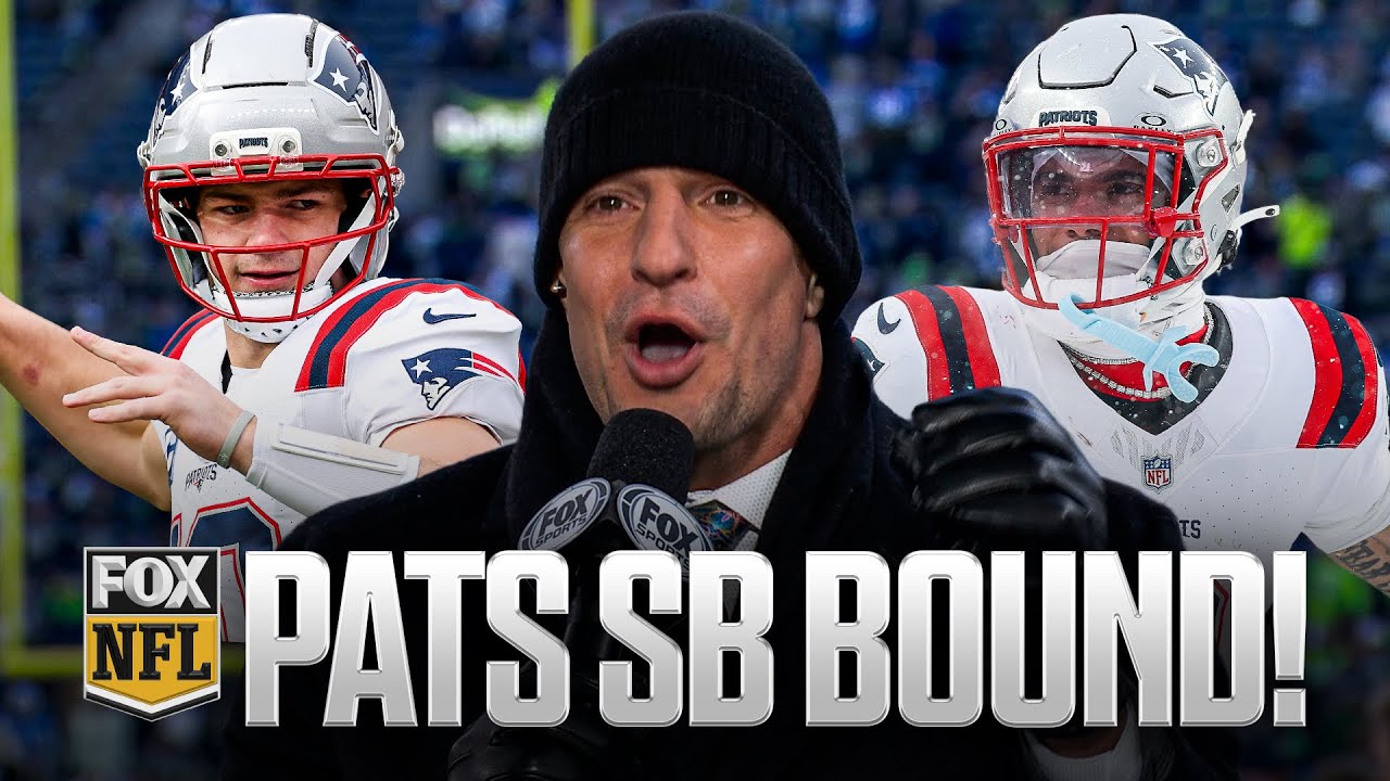 Patriots head BACK to Super Bowl 🚨 Gronk reacts to win over Broncos in AFC Championship