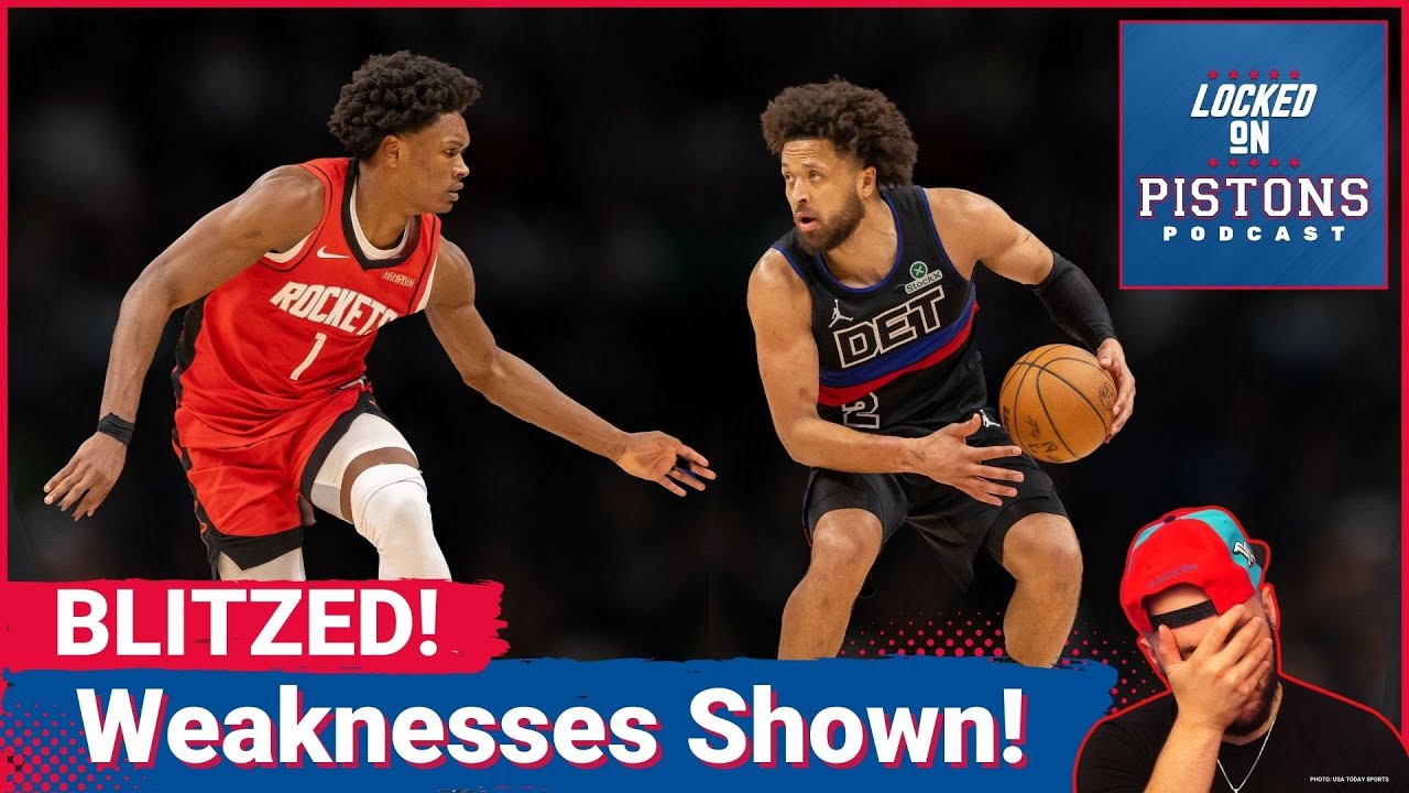 Detroit Pistons' Offense COLLAPSES as Houston Rockets Blitz Cade Cunningham! |