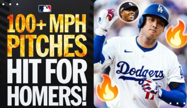 100+ MPH pitches being hit for home runs! ☄️ (Over 15 minutes of home runs 🔥)