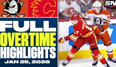 Ducks at Flames | FULL Overtime Highlights - January 25, 2026