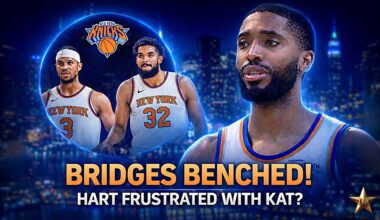 Mikal Bridges BENCHED! Hart VISIBLY FRUSTRATED After KAT Does This... | Knicks News