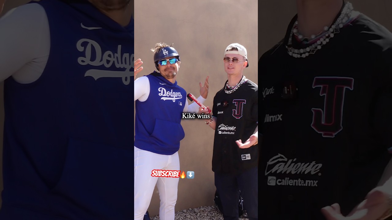 Kiké Hernández destroyed me in this challenge…💀🤣 #shorts
