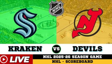 LIVE : New Jersey Devils Vs Seattle Kraken | NHL 2026 | NHL Live SCOREBOARD | 01/26/2026