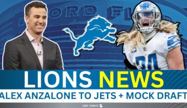 NFL Draft Expert Daniel Jeremiah Reveals Lions' Shocking #17 Pick + Alex Anzalone To Jets
