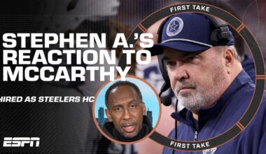 Steelers fan Stephen A. is NOT MOVED by Mike McCarthy being hired as head coach 😒 | First Take
