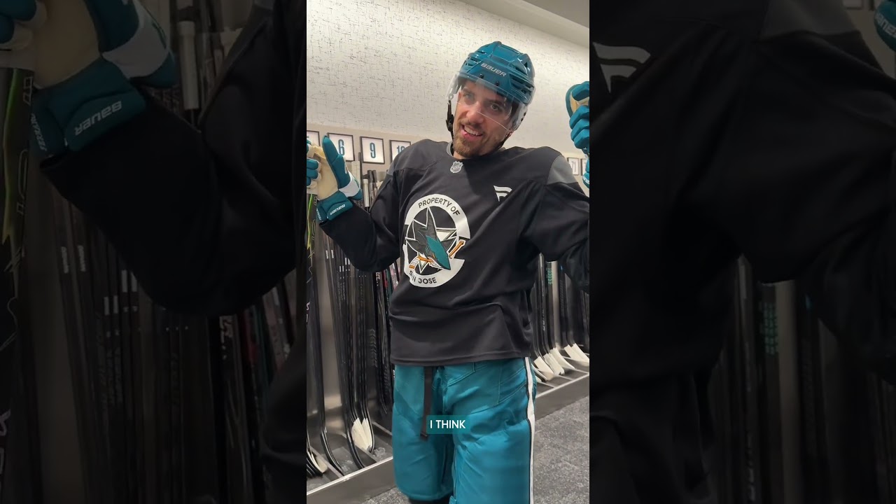 You get to keep your hair or your hats. Which would you choose? 💇‍♂️🧢  #hockey #nhl #sharks