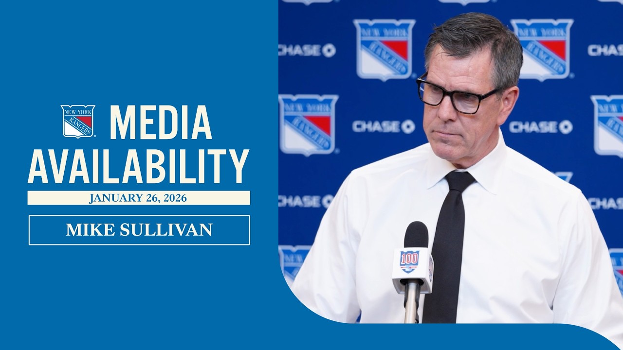 NYR vs BOS: Mike Sullivan Pregame Media Availability | Jan. 26, 2026