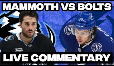 Tampa Bay Lightning Vs Utah Mammoth LIVE COMMENTARY! | 2025-26 NHL Season