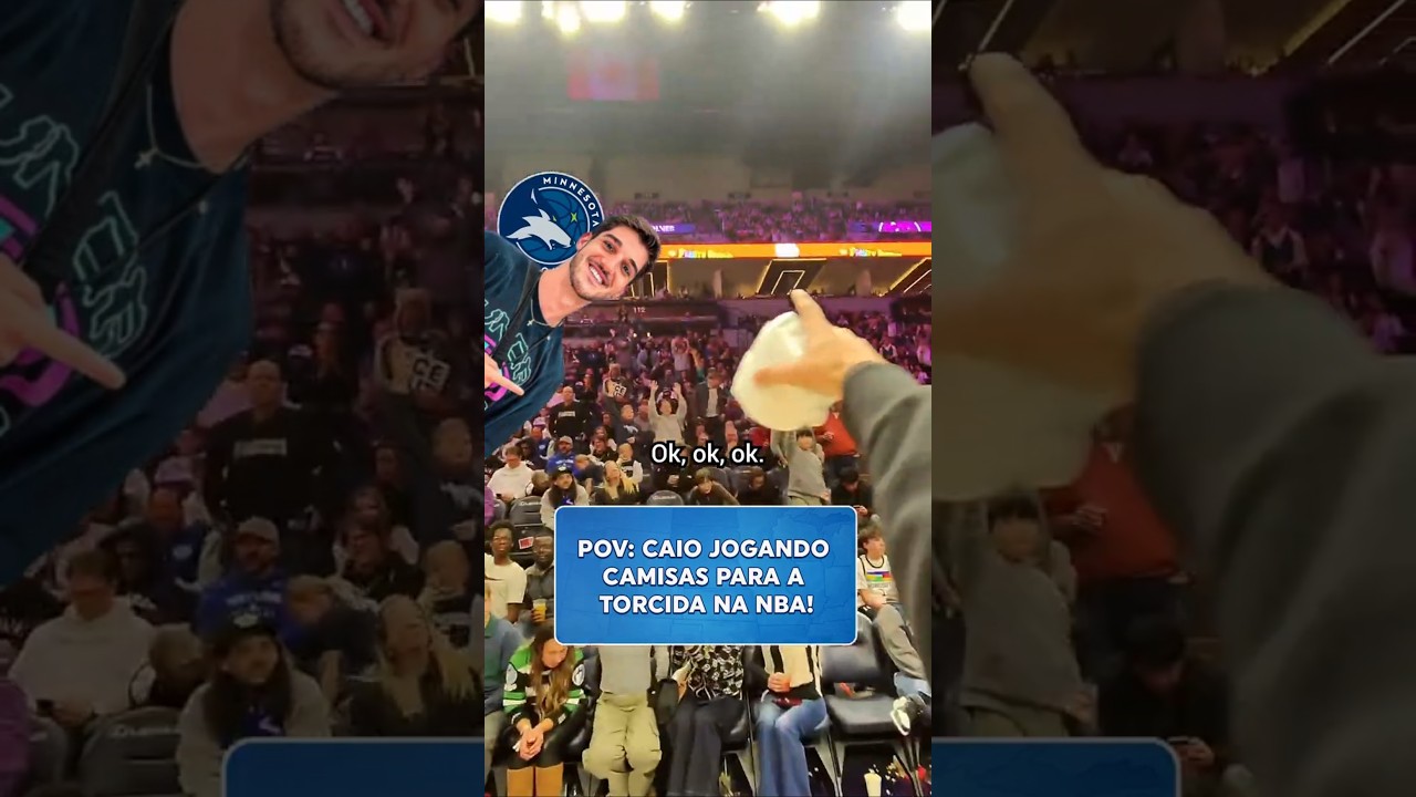 Pega essa experiência INSANA do Caio Teixeira na NBA! #shorts #nba