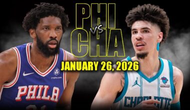 Philadelphia 76ers vs Charlotte Hornets Full Game Highlights – January 26, 2026 | NBA Season