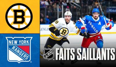 Bruins vs Rangers 26/01/26 Faits saillants