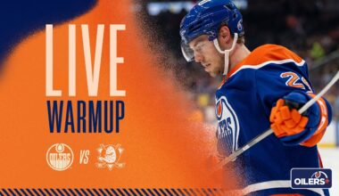 LIVE | Warmup  -  Oilers vs Ducks