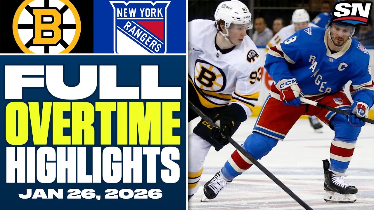 Boston Bruins at New York Rangers | FULL Overtime Highlights - January 26, 2026