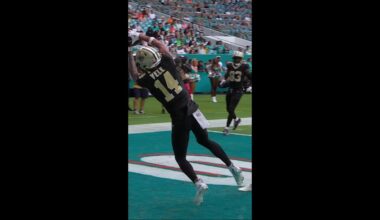 DeVaughn Vele ⬆️ TOP PLAYS of 2025 #saints #nfl #shorts