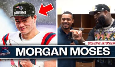 EXCLUSIVE: Drake Maye CRASHES Morgan Moses Interview, Talks Patriots Making Super Bowl LX