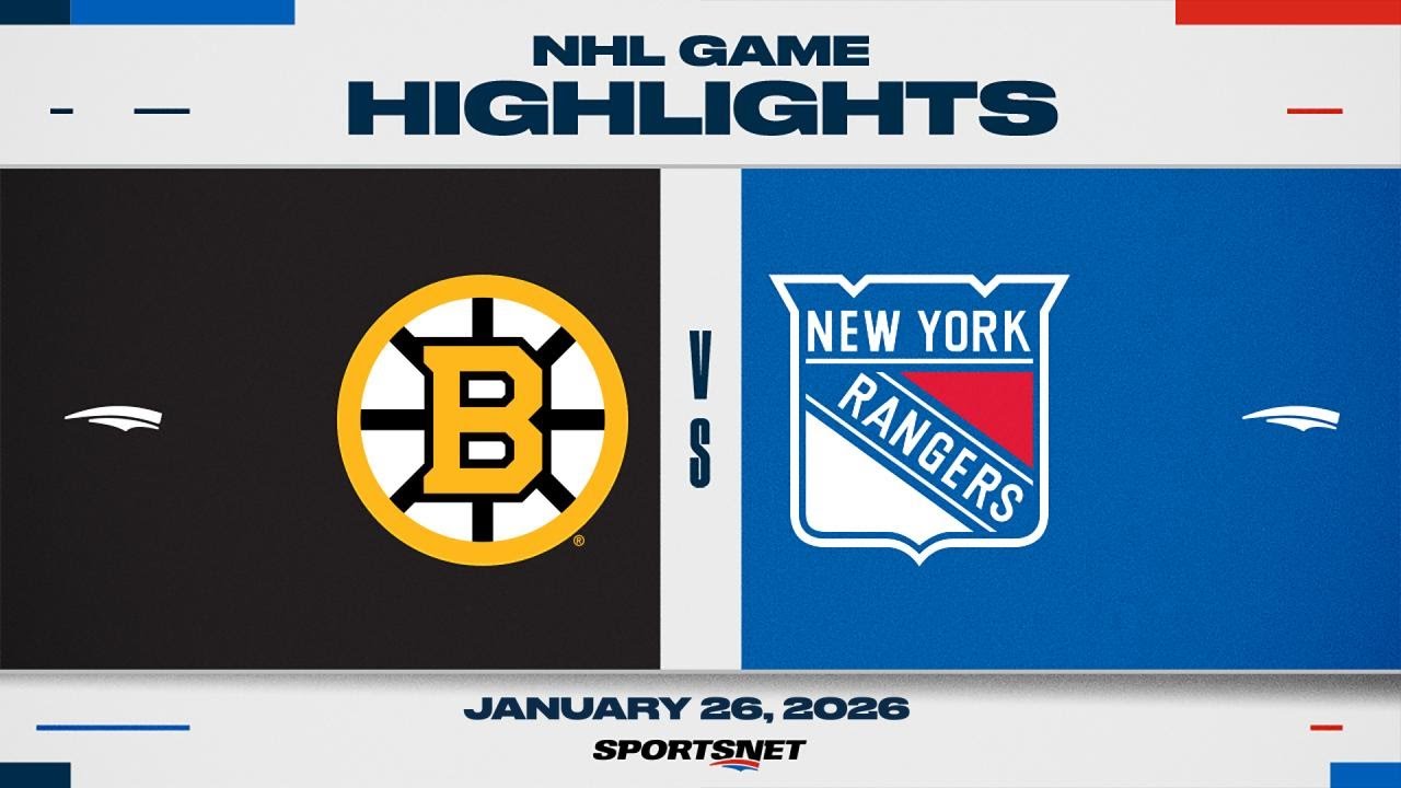 NHL Highlights | Bruins vs. Rangers - January 26, 2026