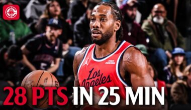 Kawhi Leonard Drops 28 PTS in 25 Minutes vs Nets